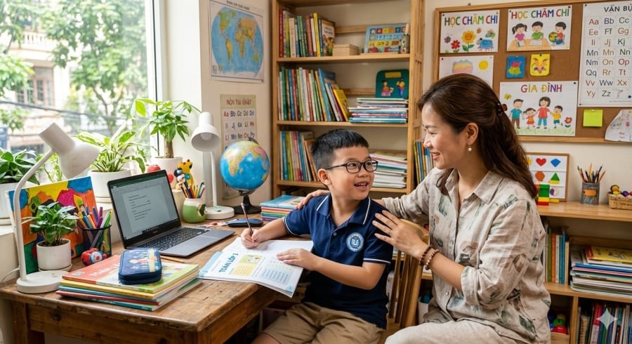 Sự đồng hành của cha mẹ giúp trẻ tự tin và phát triển bền vững