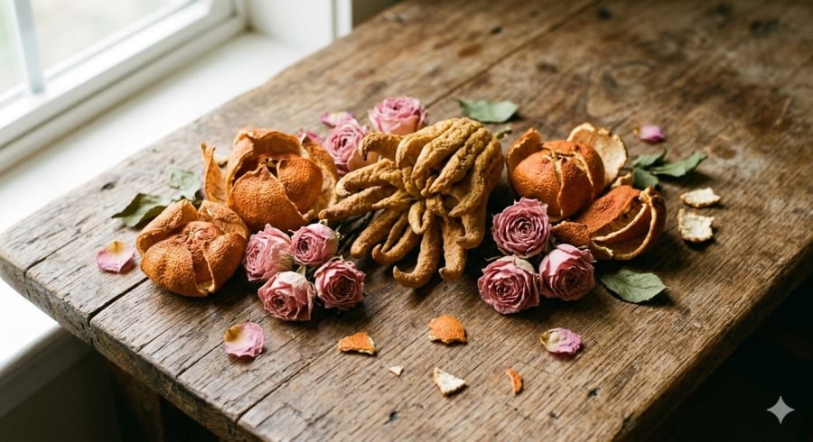 Nguyên liệu tự nhiên giúp tạo nên trà thơm dịu, dễ uống mỗi ngày