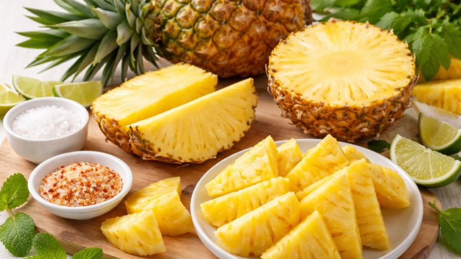 Cách ăn dứa đúng để không bị rát lưỡi