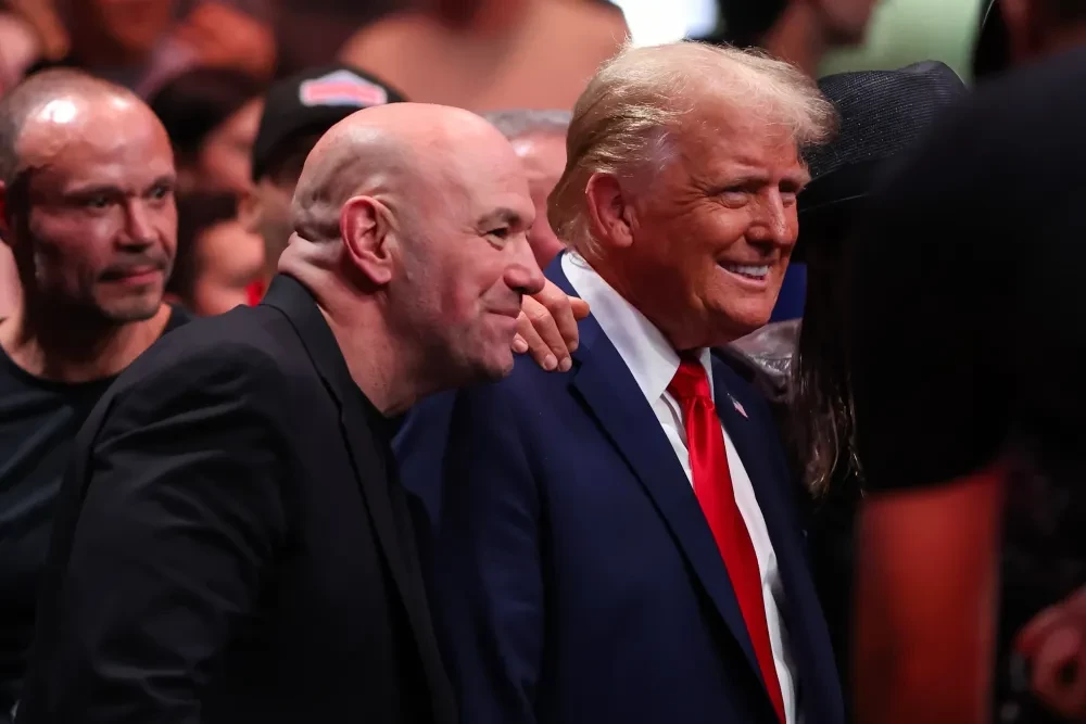 Dana White và Donald Trump tại UFC 309