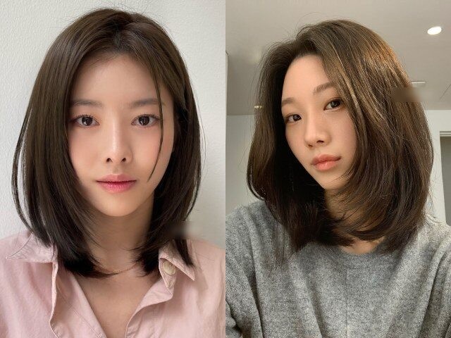 Kiểu tóc này phù hợp với nhiều dáng mặt khác nhau. Với mặt tròn, các lớp tóc ôm hai bên giúp tạo cảm giác kéo dài khuôn mặt. 