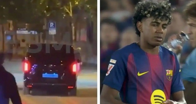 Yamal rời khỏi Nou Camp khi trận đấu đang diễn ra ở phút 82.