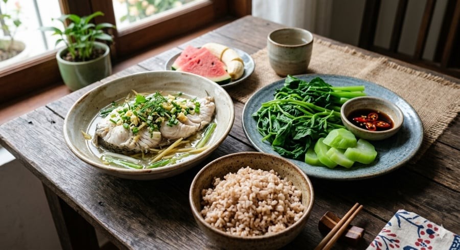 Chế độ ăn ít muối, cân bằng dinh dưỡng giúp giảm áp lực cho thận