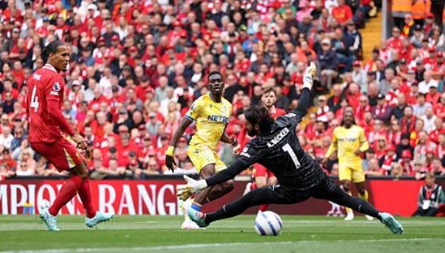 Liverpool bị thủng lưới từ sớm. 