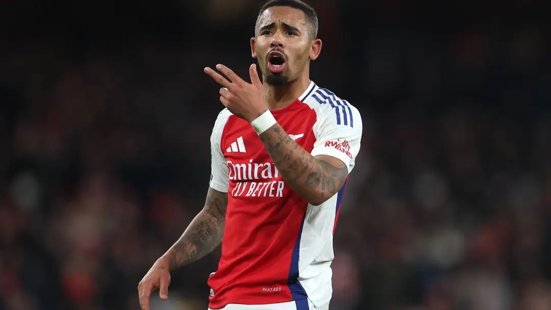 Gabriel Jesus có thể phải ngồi dự bị nếu tiếp tục ở lại Arsenal.