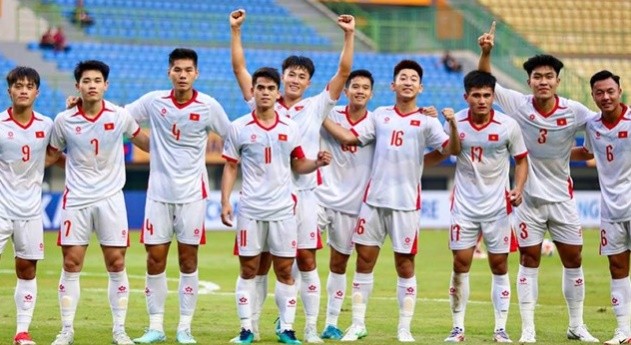 U23 Việt Nam hừng hực khí thế chuẩn bị cho trận chung kết. 