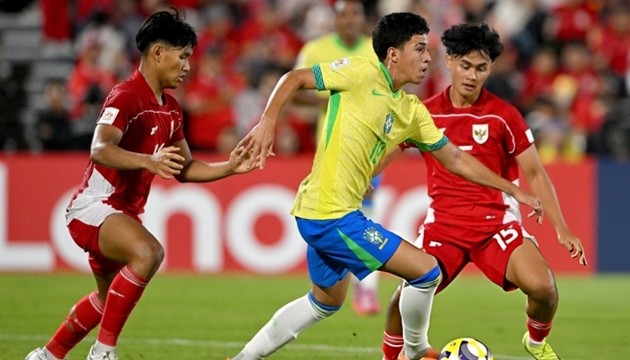 U17 Indonesia thua đậm U17 Brazil.