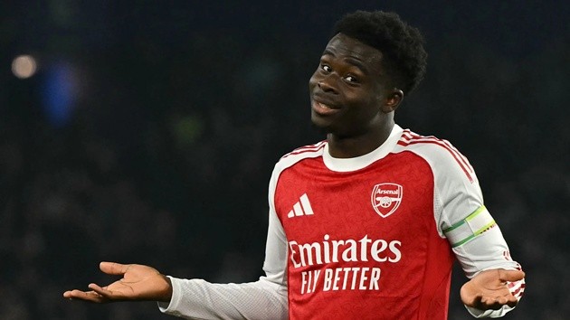 Saka trở lại là tin vui cho Arsenal