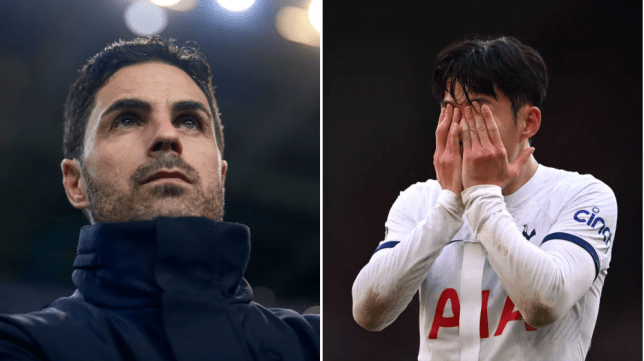 Mikel Arteta makes Son Heung-min claim as Manchester City miss looks set to cost Arsenal the Premier League title - Bóng Đá