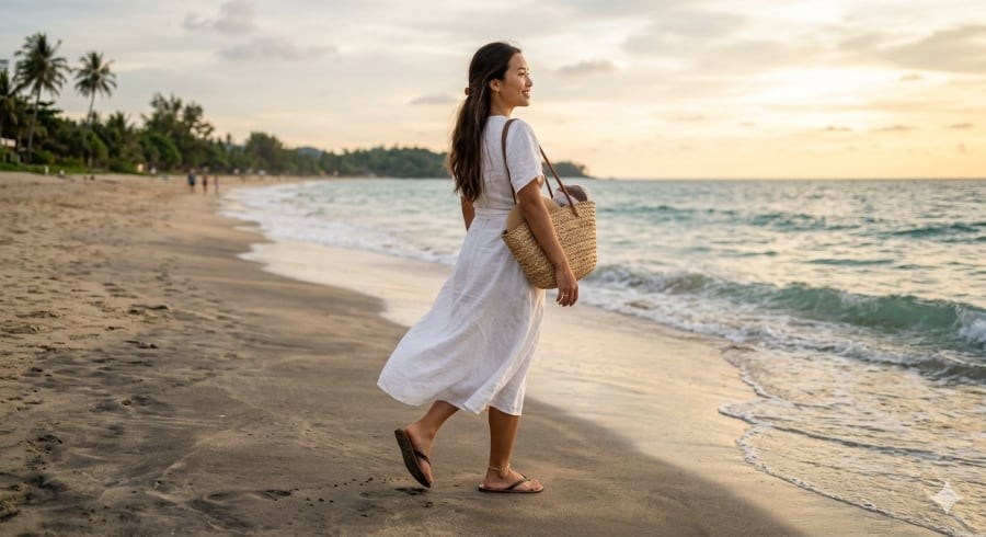 Dép xỏ ngón phiên bản mới tối giản nhưng tinh tế, lý tưởng cho ngày hè thoáng mát.