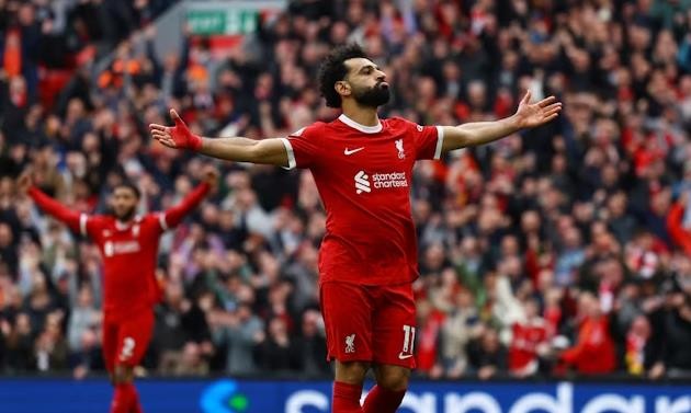 Mohamed Salah looking to break two Premier League scoring records in Manchester United showdown - Bóng Đá