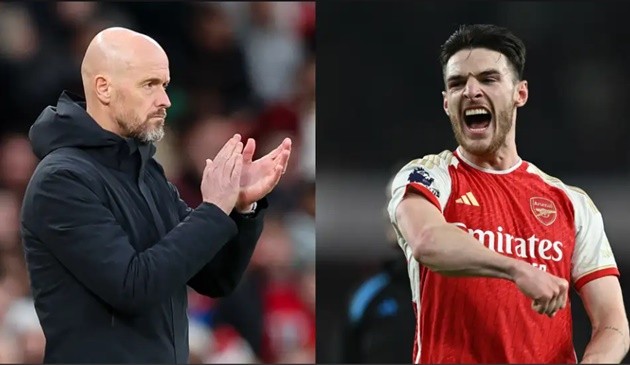Erik ten Hag addresses possible 'regret' over failing to sign Arsenal star Declan Rice - Bóng Đá