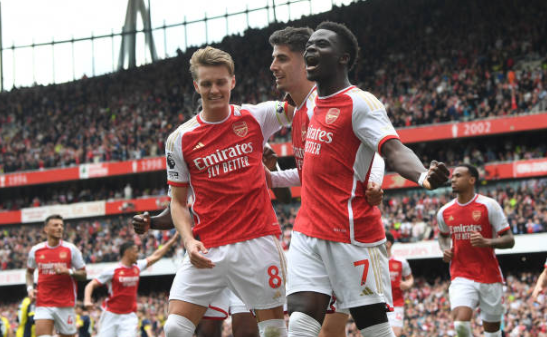  Bukayo Saka is the first player to score 20 goals for Arsenal in a season (all competitions) since Pierre-Emerick Aubameyang in 2019-20  - Bóng Đá