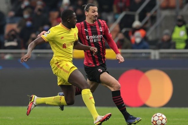Jim Beglin, co-commentator on CBS Sport, said live: “Ibra must be fed up with Konate