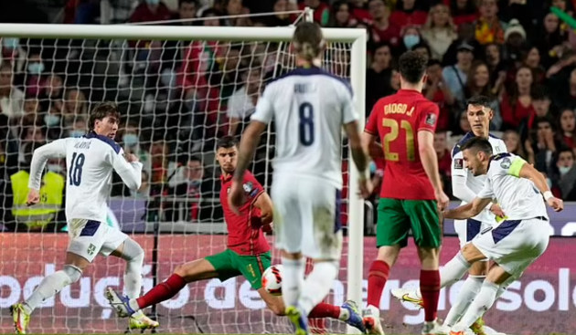 Ronaldo đau đớn nhìn Serbia giành tấm vé dự World Cup 2022 - Bóng Đá
