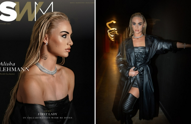 Alisha Lehmann rocks black leather outfit as she becomes first female cover star for SWM as fans call her ‘unreal’ - Bóng Đá