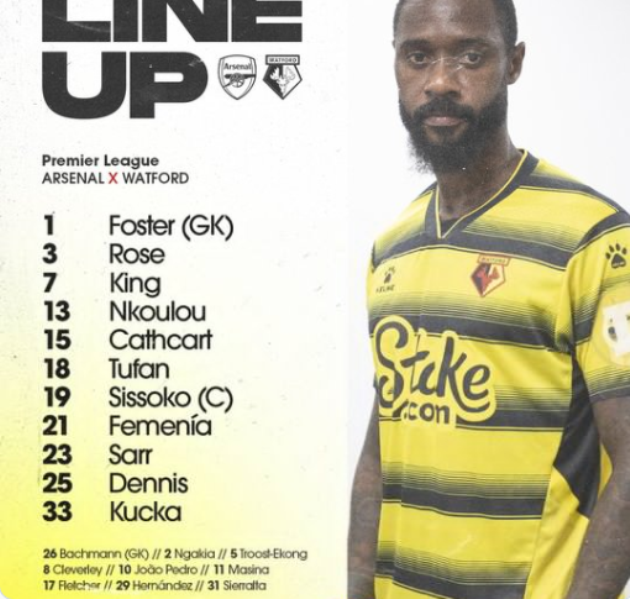 TRỰC TIẾP Arsenal vs Watford: 3 điểm cho Pháo thủ? - Bóng Đá