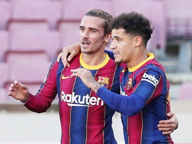 Coutinho và Griezmann tập luyện - Bóng Đá