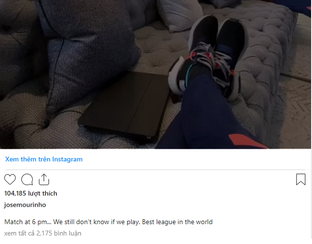 Mourinho Instagram - Bóng Đá