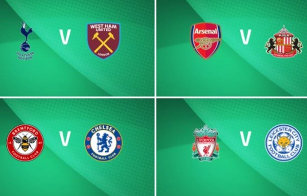 Bốc thăm tứ kết Carabao Cup - Bóng Đá