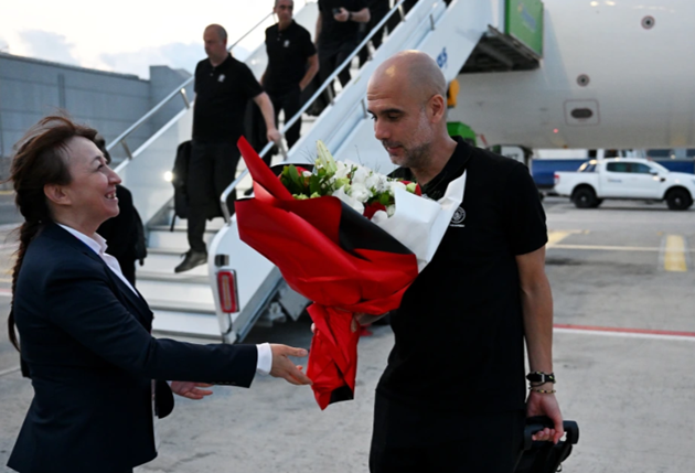 Man City stars look relaxed as they touch down in Istanbul - Bóng Đá