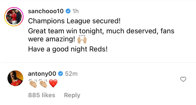 Antony sends message to Jadon Sancho and responds to injury message - Bóng Đá