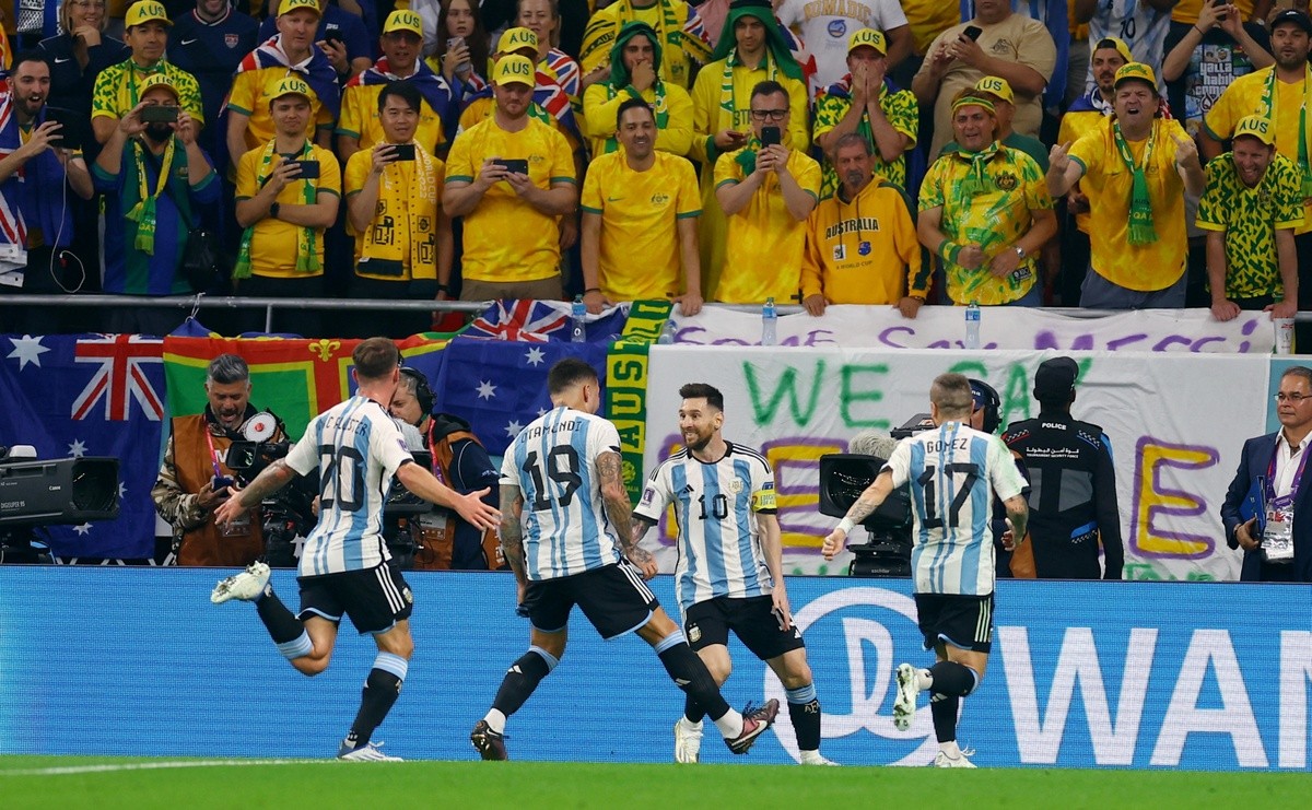 Messi lần đầu ghi bàn ở vòng knock-out World Cup - Bóng Đá