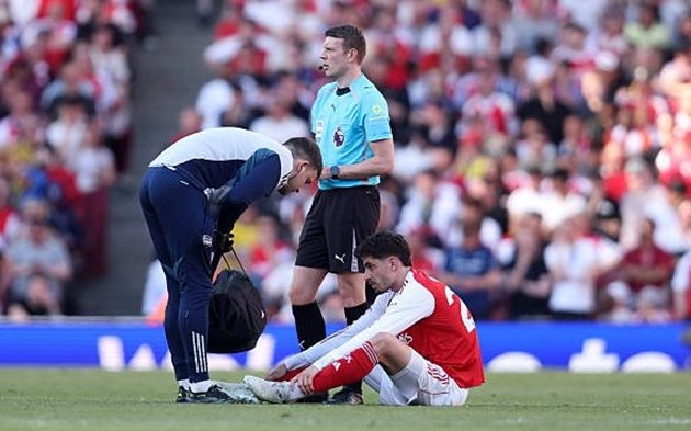 Kai Havertz rời sân giữa chừng ở trận đấu với Newcastle United.