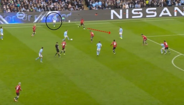 Guardiola đã khai thác điểm yếu cánh phải của Man United thế nào? - Bóng Đá