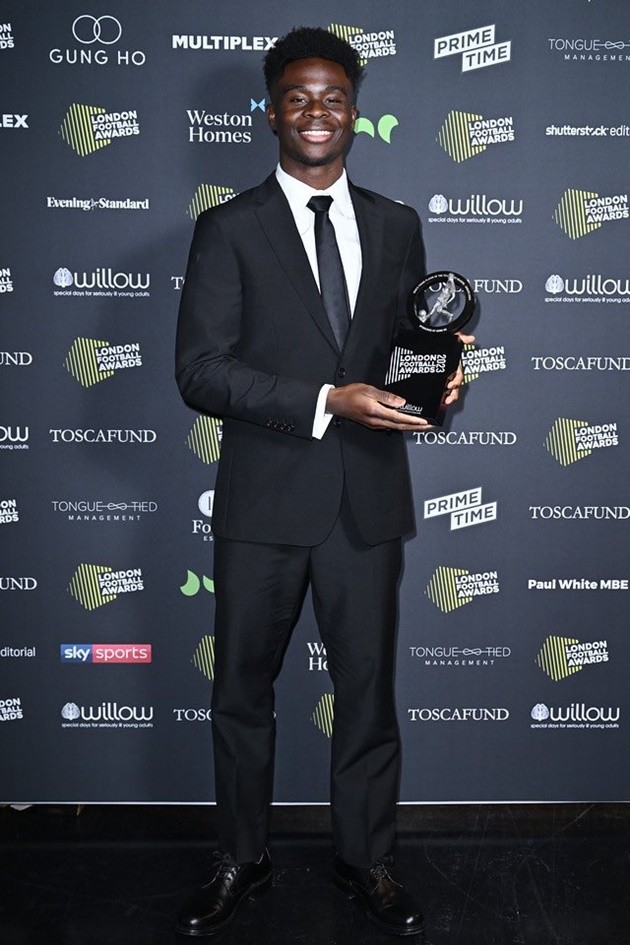 Arteta Saka Odegaard London Football Awards - Bóng Đá