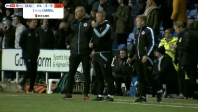 Andy Carroll ‘does the hand of God on a yellow card’ before being SENT OFF - Bóng Đá