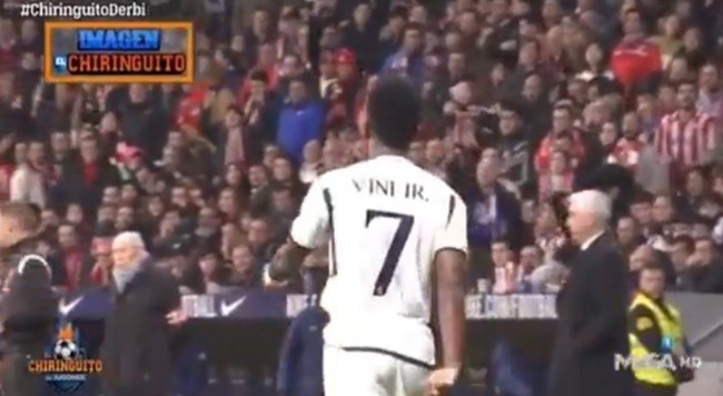 Vinicius Jr and Diego Simeone have to be separated by players and staff in heated Madrid derby - Bóng Đá