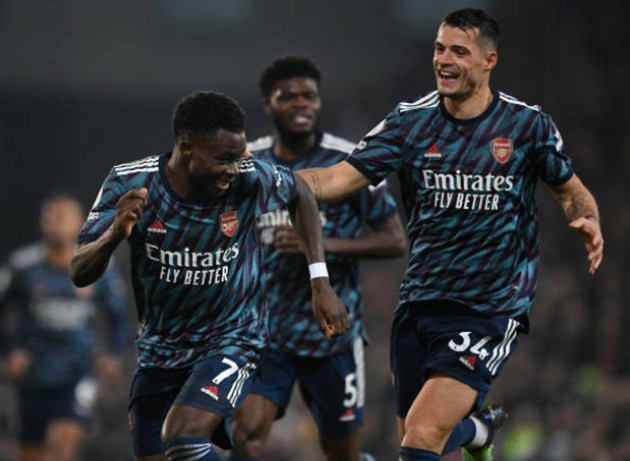 xhaka sút saka + đỡ bóng bằng lưng - Bóng Đá
