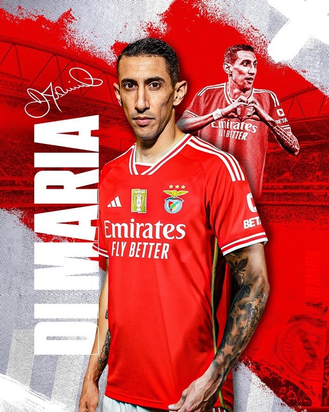 ANGEL DI MARIA received an incredible welcome after re-signing for Benfica  - Bóng Đá