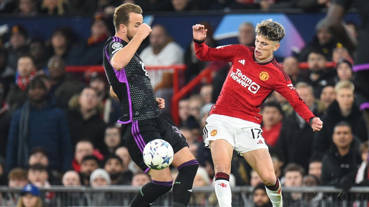 Đá quá gắt, Garnacho khiến Harry Kane nổi quạu - Bóng Đá
