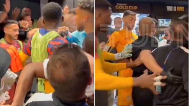 Arsenal star involved in mass tunnel brawl between USA and Canada - Bóng Đá