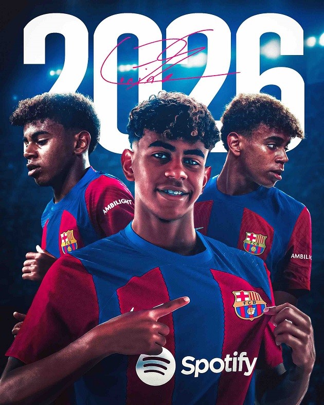 CHÍNH THỨC! Barcelona thói chân thành công Lamine Yamal - Bóng Đá