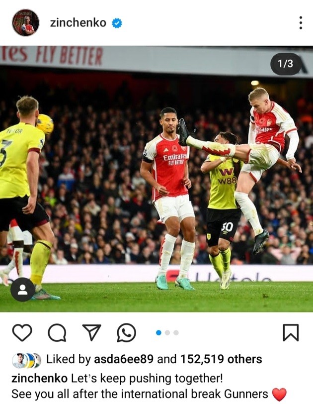 JURRIEN TIMBER AND DECLAN RICE REACT TO OLEKSANDR ZINCHENKO’S GOAL AS ARSENAL RUN OUT 3-1 WINNERS AGAINST BURNLEY - Bóng Đá