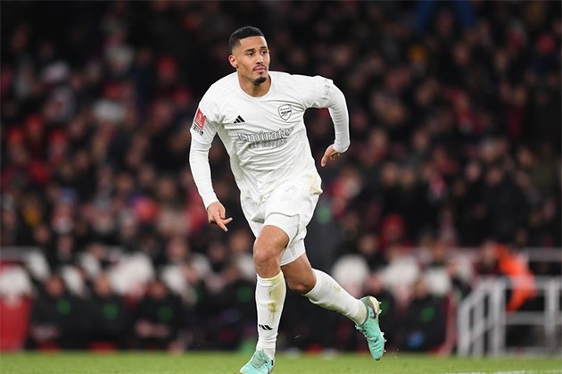 William Saliba pinpoints two areas Arsenal must improve after Liverpool FA Cup defe - Bóng Đá