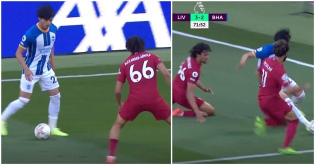 Kaoru Mitoma: “People tend to think that Trent Alexander-Arnold's defending seems weak but he is totally strong, from what I’ve felt in person.” - Bóng Đá