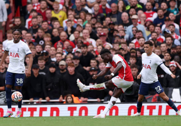 TRỰC TIẾP: Arsenal 1-0 Tottenham (H1):  Saka tỏa sáng - Bóng Đá