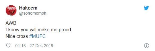 United fans react to Wan-Bissaka's first assist - Bóng Đá