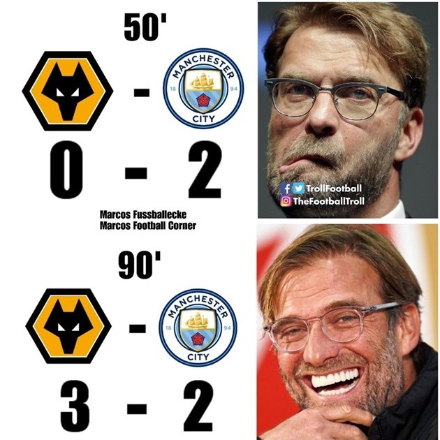 Ảnh chế Man City thua Wolves - Bóng Đá