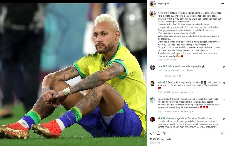 Neymar: 'Tôi chết lặng trong 10 phút' - Bóng Đá