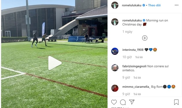 Lukaku tập luyện trong kì nghỉ - Bóng Đá