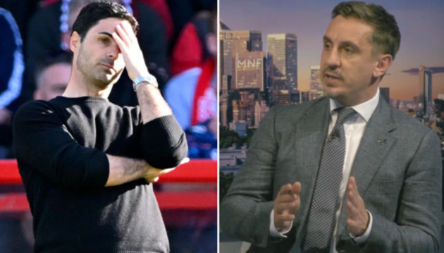 Gary Neville pinpoints the four games that cost Arsenal the Premier League title - Bóng Đá
