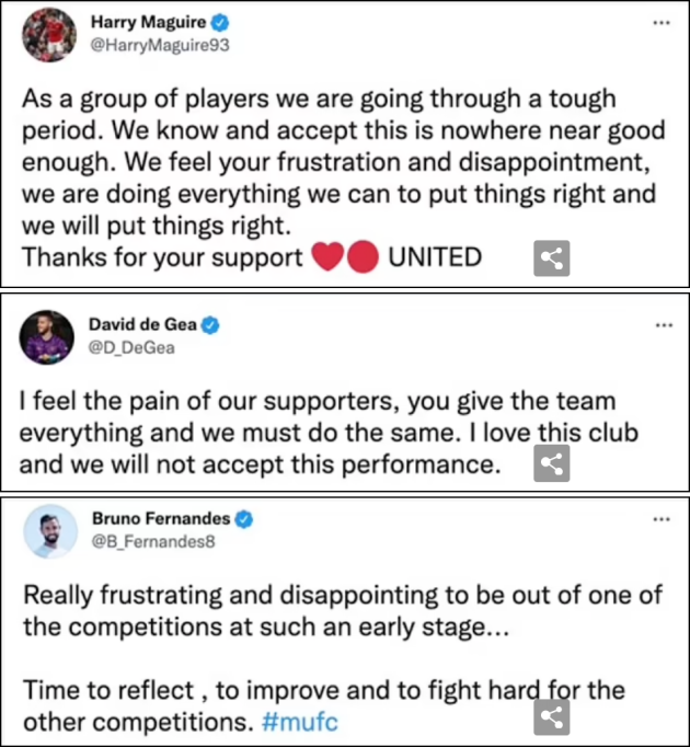 Gary Neville 'doesn't recognise' some of Manchester United's stars when they post 'vanilla, sanitised messages' on social media after a loss...  - Bóng Đá