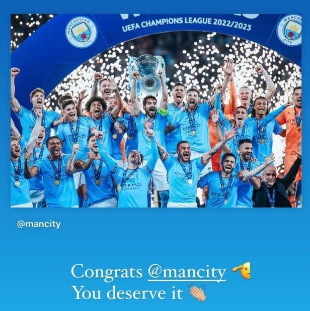 Phản ứng của Cancelo khi Man City vô địch Champions League - Bóng Đá