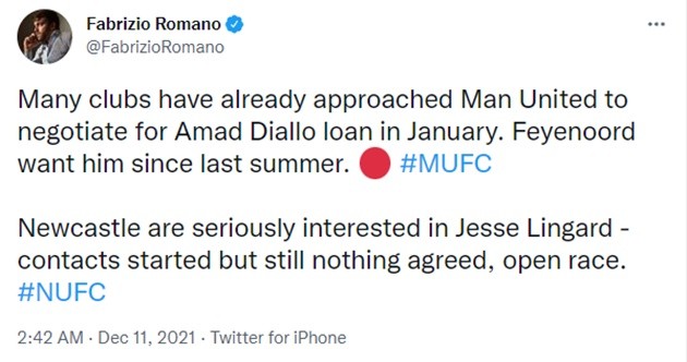 Many clubs have already approached Man United to negotiate for Amad Diallo loan in January. - Bóng Đá
