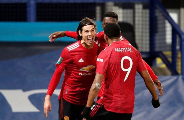 Man Utd boss Ole Gunnar Solskjaer criticises Edinson Cavani despite vital Everton goal - Bóng Đá